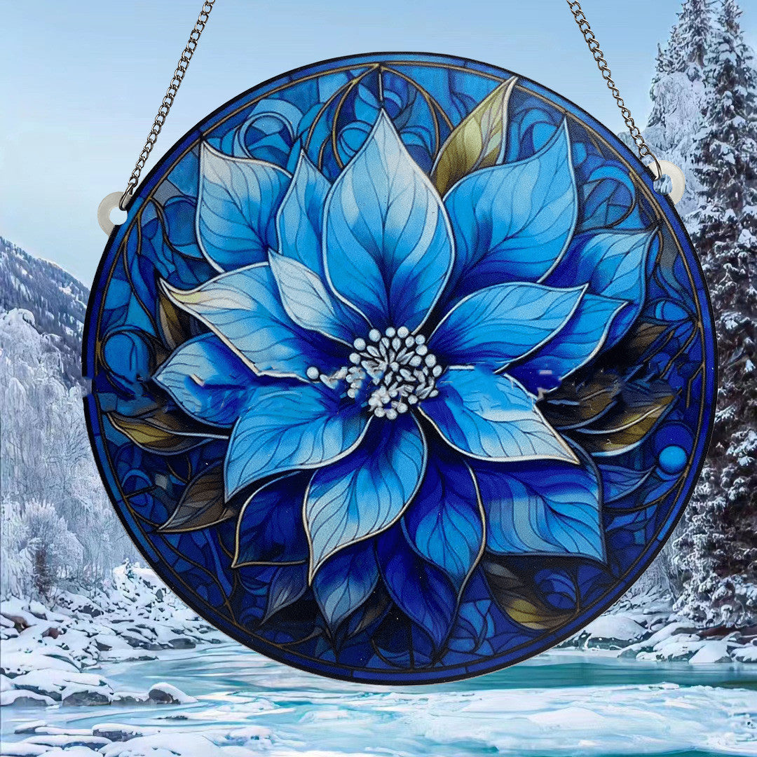Christmas Colorful Sun Catcher Window Decoration Holiday Window Hanging