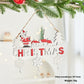 Christmas Tree Ornaments Christmas Wooden English Letter Card Ornaments