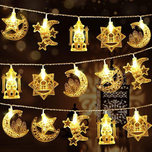 Creative Simple Moon Holiday Decoration LED Lighting Chain