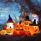 Halloween Inflatable Ghost With Pumpkin Slices Outdoor Holiday Decorations